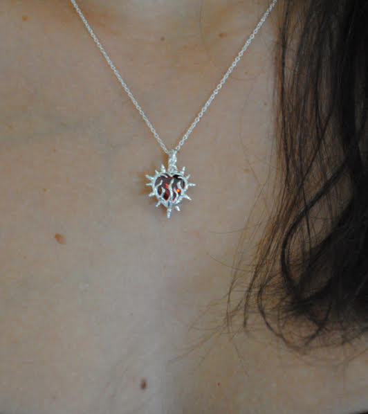 I Burn for Me Necklace- Ruby Red