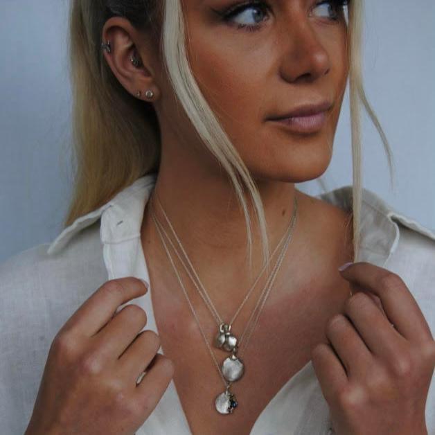 Mini Infant or Child Impression necklace | Sterling silver