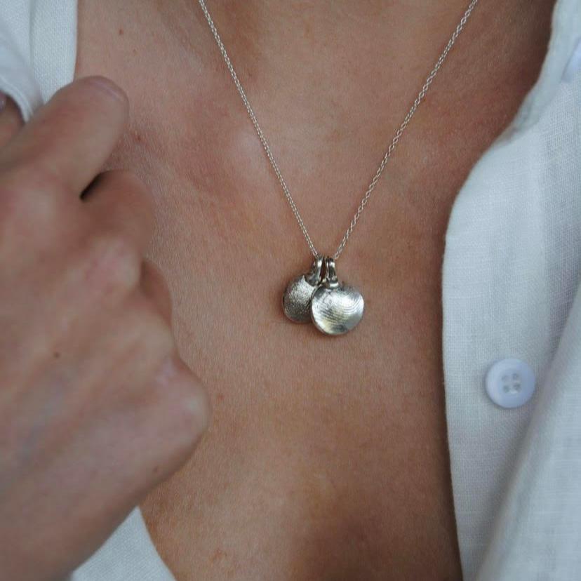 Mini Infant or Child Impression necklace | 18k Vermeil Gold (4 microns)