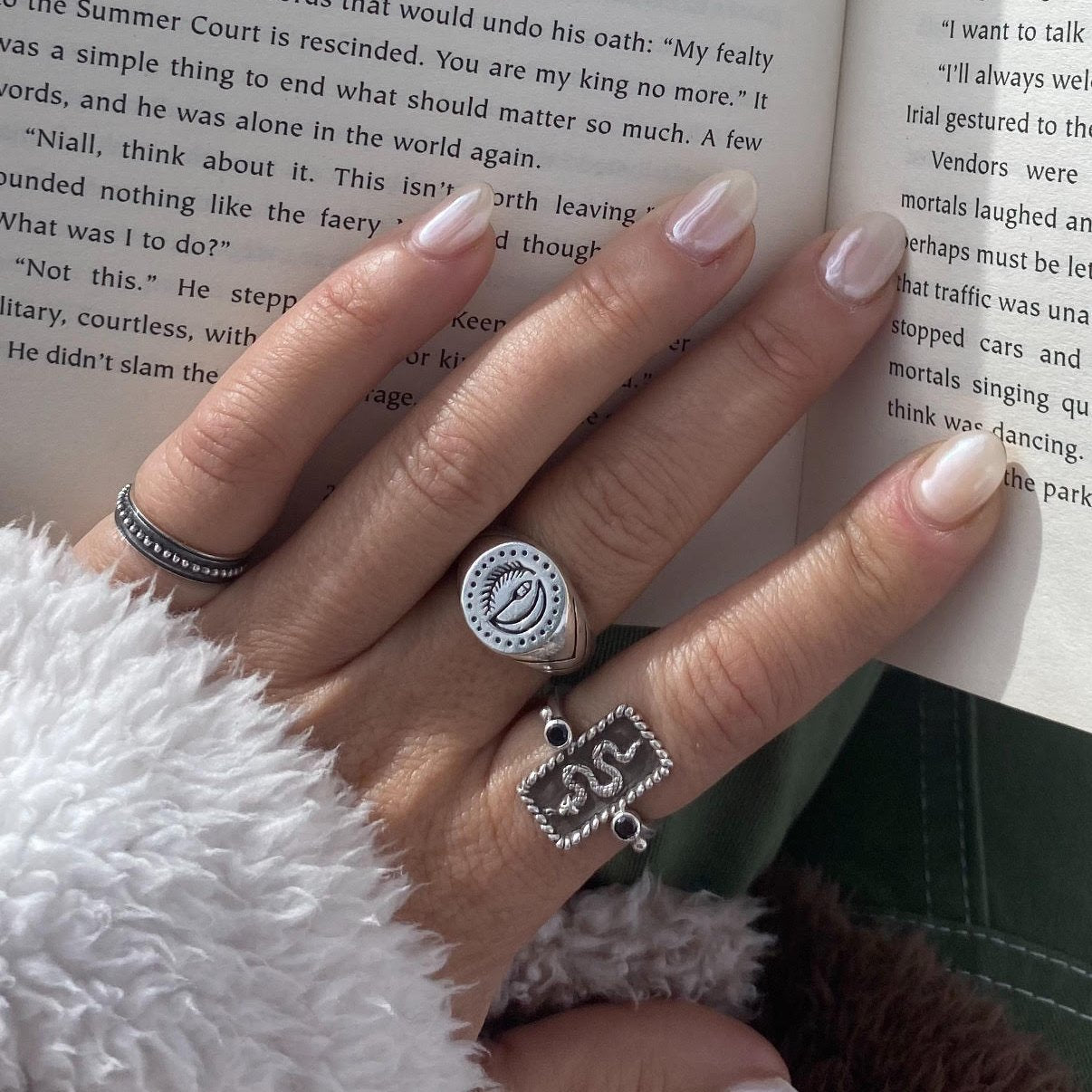 J-Line signet logo ring