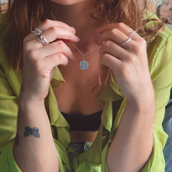 Element zodiac necklaces in silver
