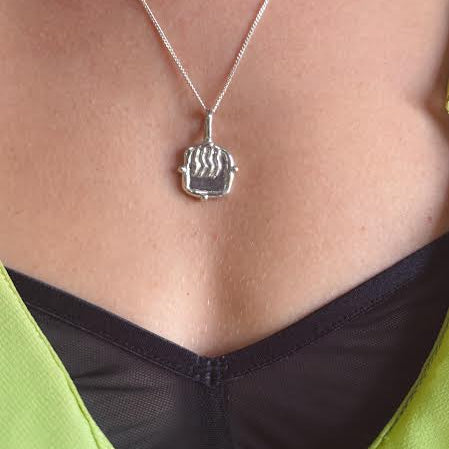 Our fire elelment necklace in solid silver