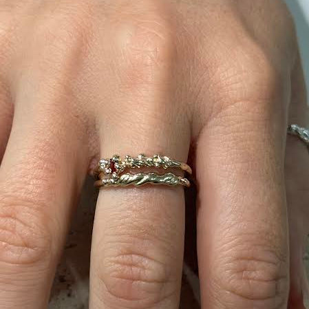 oursolid gold stacker rings