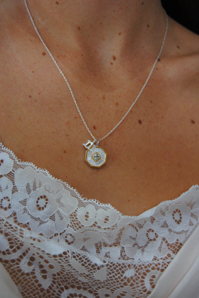 Angel pendulum necklace