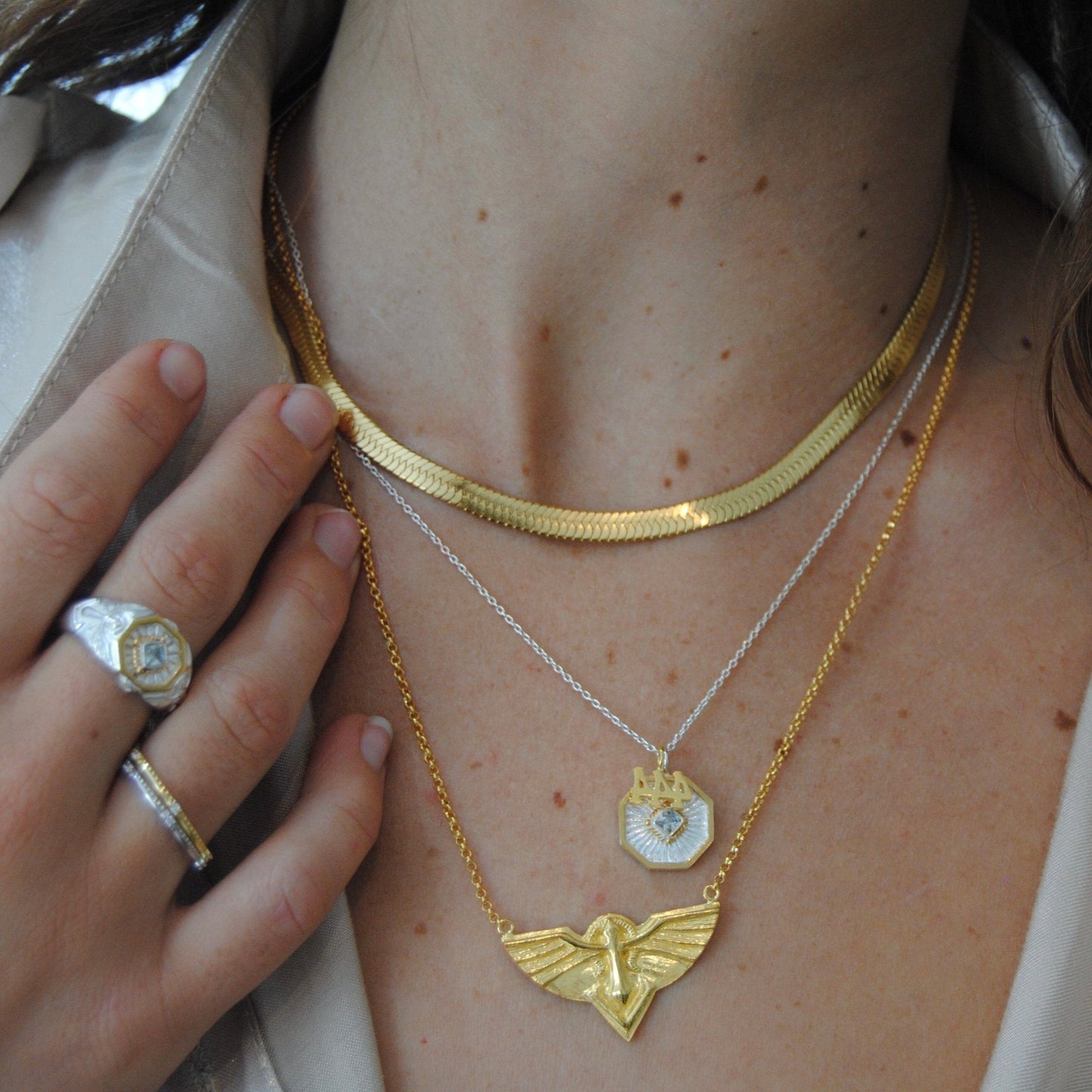 Halo necklace - Gold