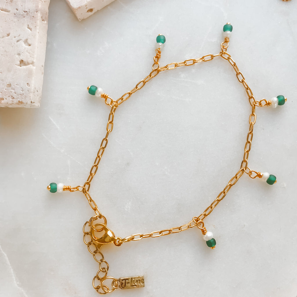Ocean charm bracelet- Gold