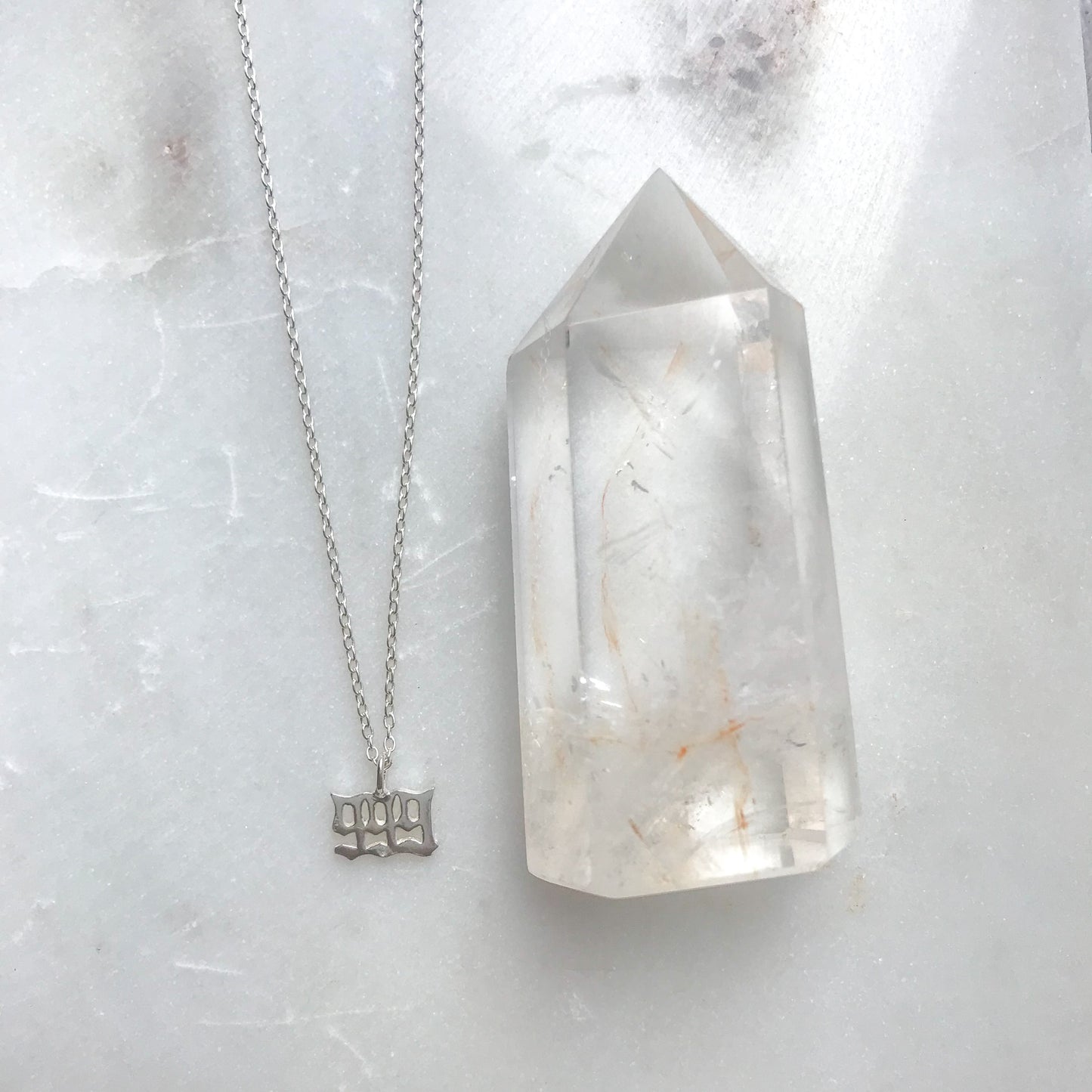 Angel energy mini necklace - Silver