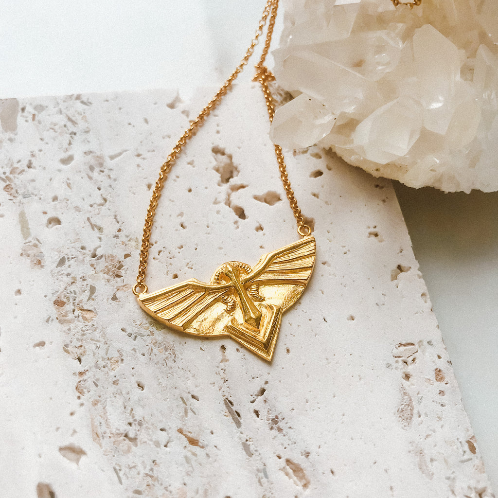Guardian Angel Necklace - Gold