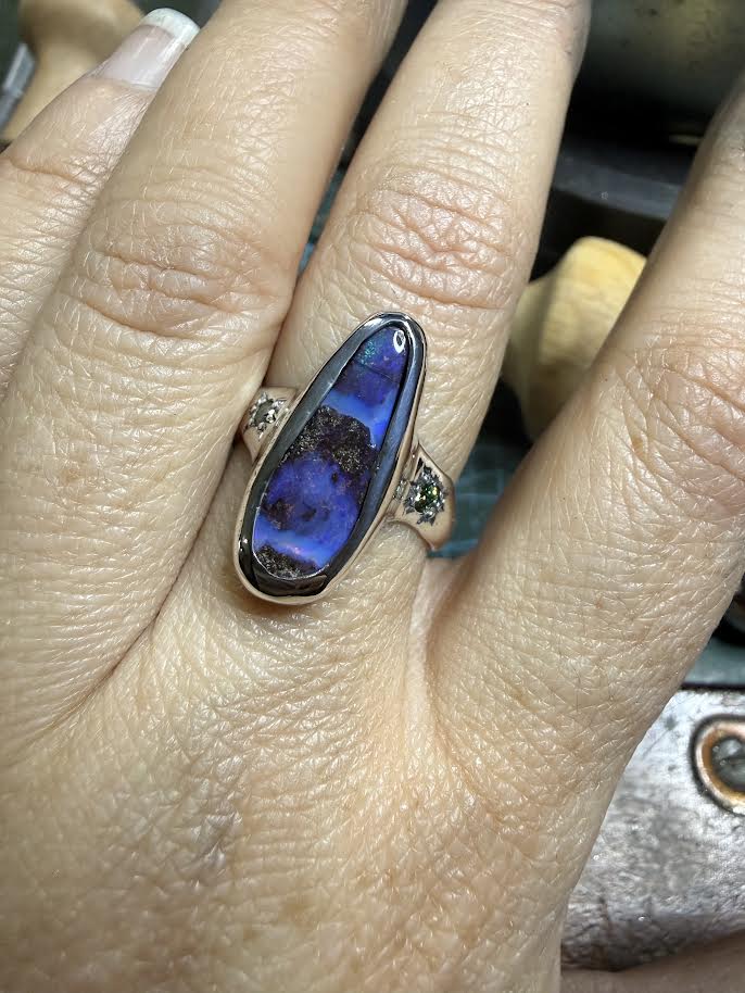 Add a Bead-Set Gemstone