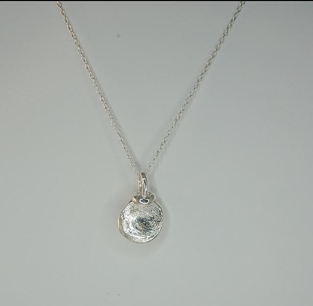 Mini Infant or Child Impression necklace | Sterling silver