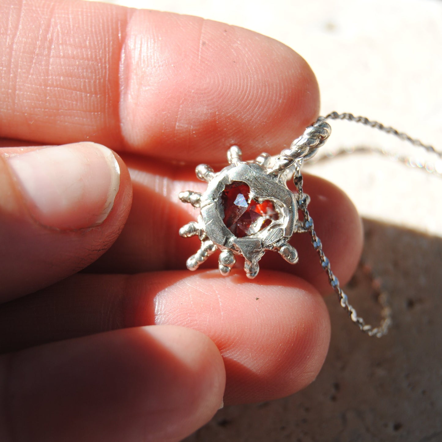 Heart on Fire necklace