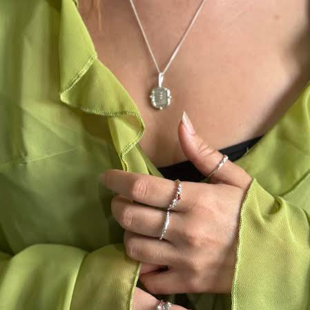 airelement necklace n solid silver