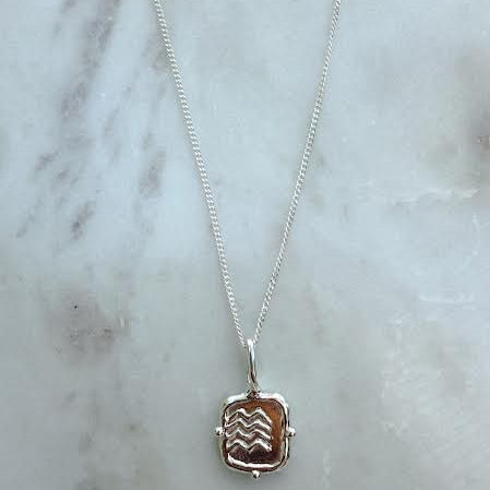 Earth element necklace in sterling silver
