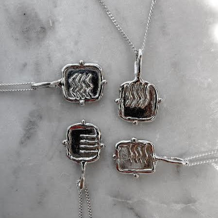 four elements made from solid silver perfect everyday necklace - zodiac necklaces