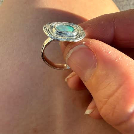 Tropical ocean opal ring