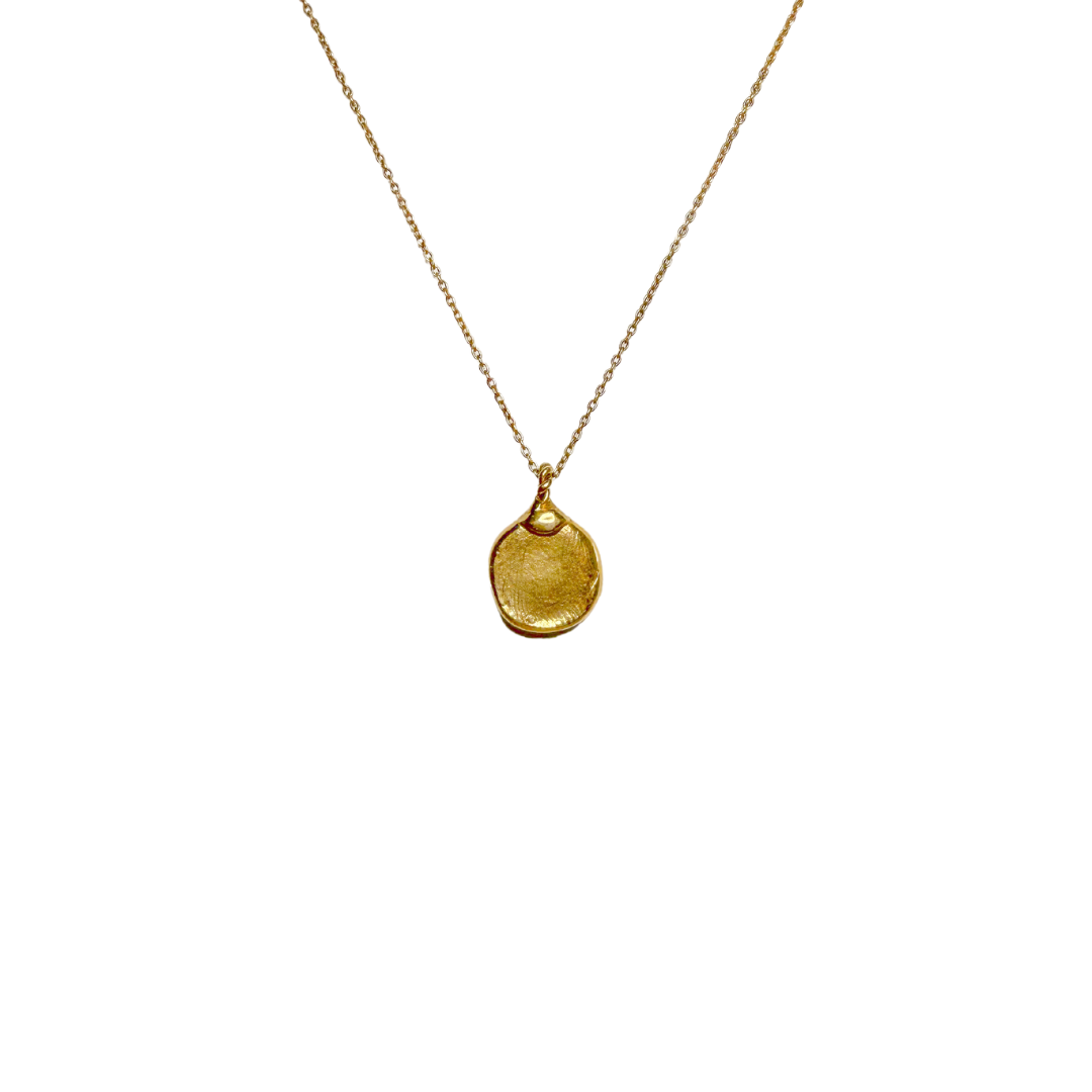 Mini Infant or Child Impression necklace | 9k Solid Gold