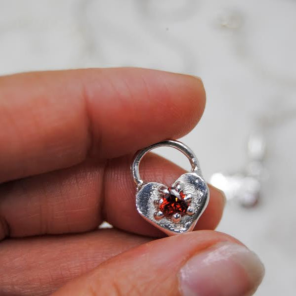 jlinedesigns-jewellery-handmade-silver-pendant-locket-heart--unisexjewelelry icandoitwithabrokenheart-taylorswift-jewelleryworkshops-goldcoast-madeofmomentsnecklace-redheart-upsidedownheart