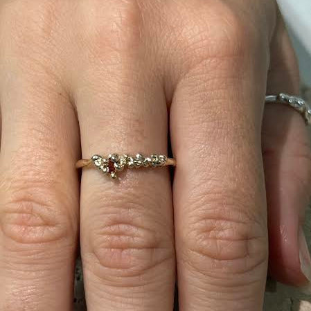 our solid gold element ring