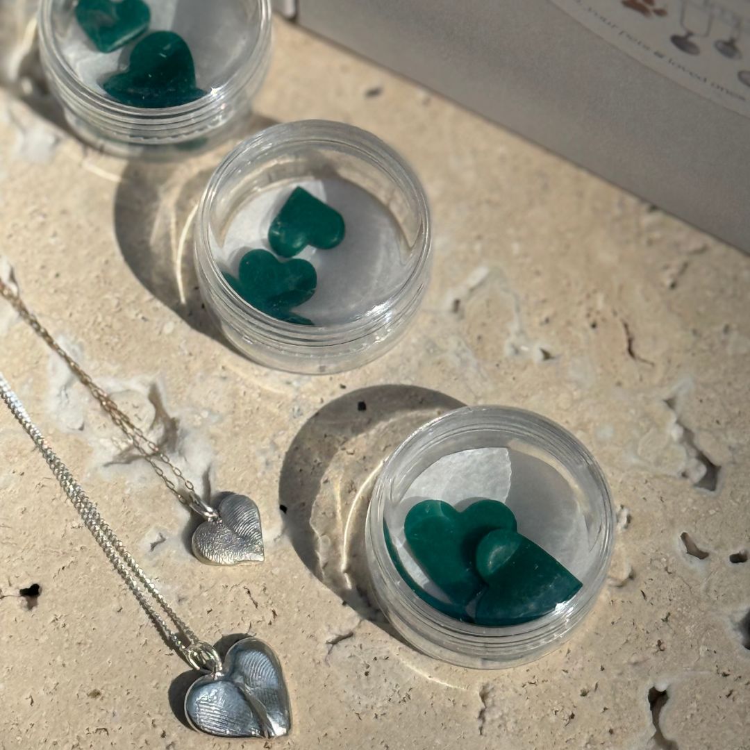 heartshped imprint pendants