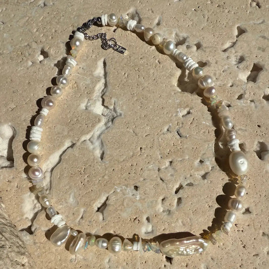 opal and pearl necklace