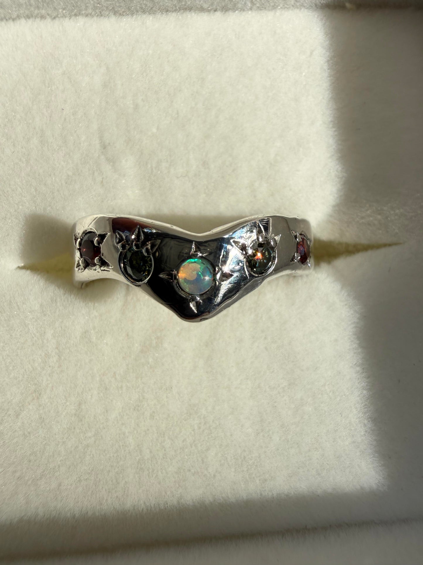 Add a Bead-Set Gemstone