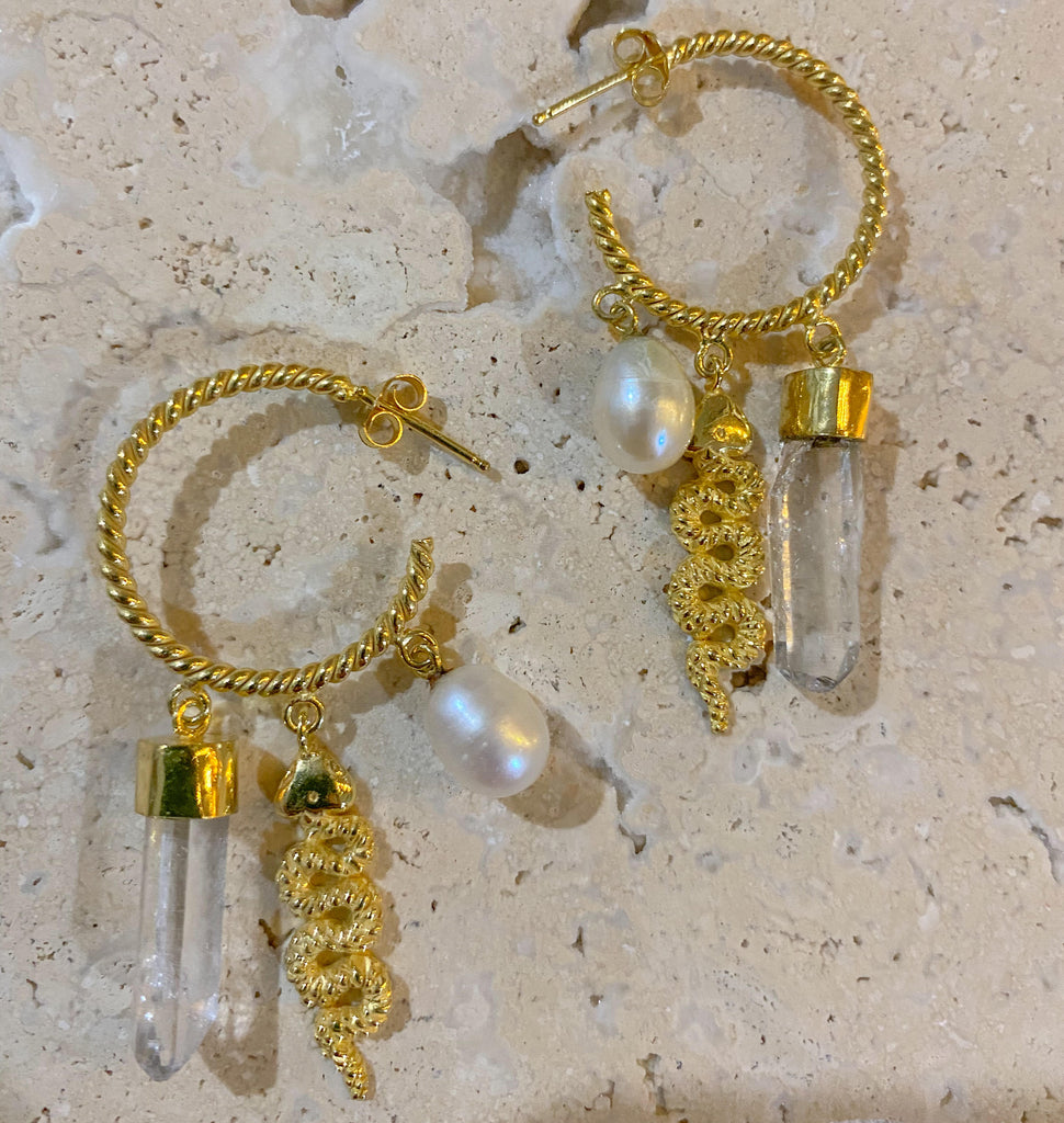 Golden Charm Earrings
