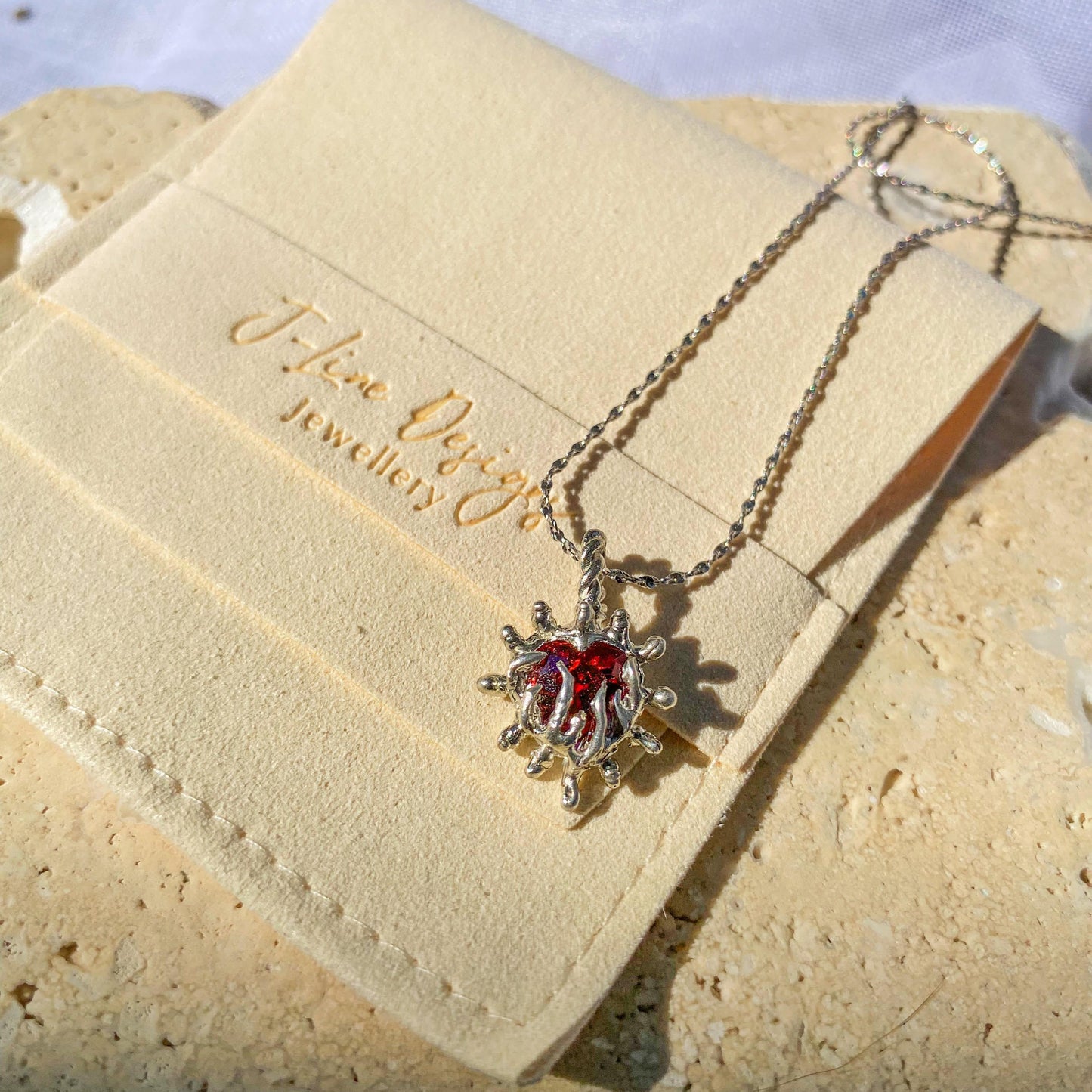 Heart on Fire necklace