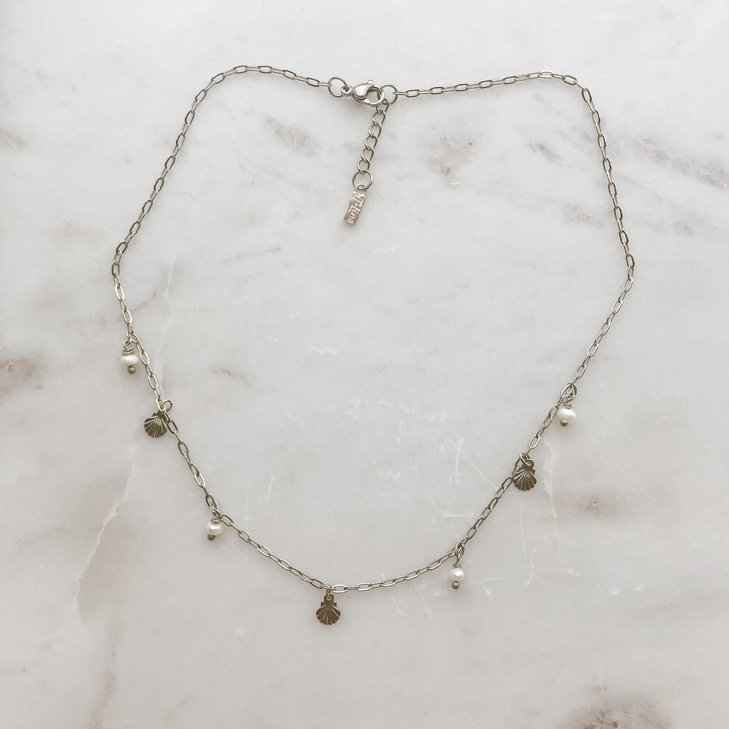 Ocean dream charm necklace- Silver