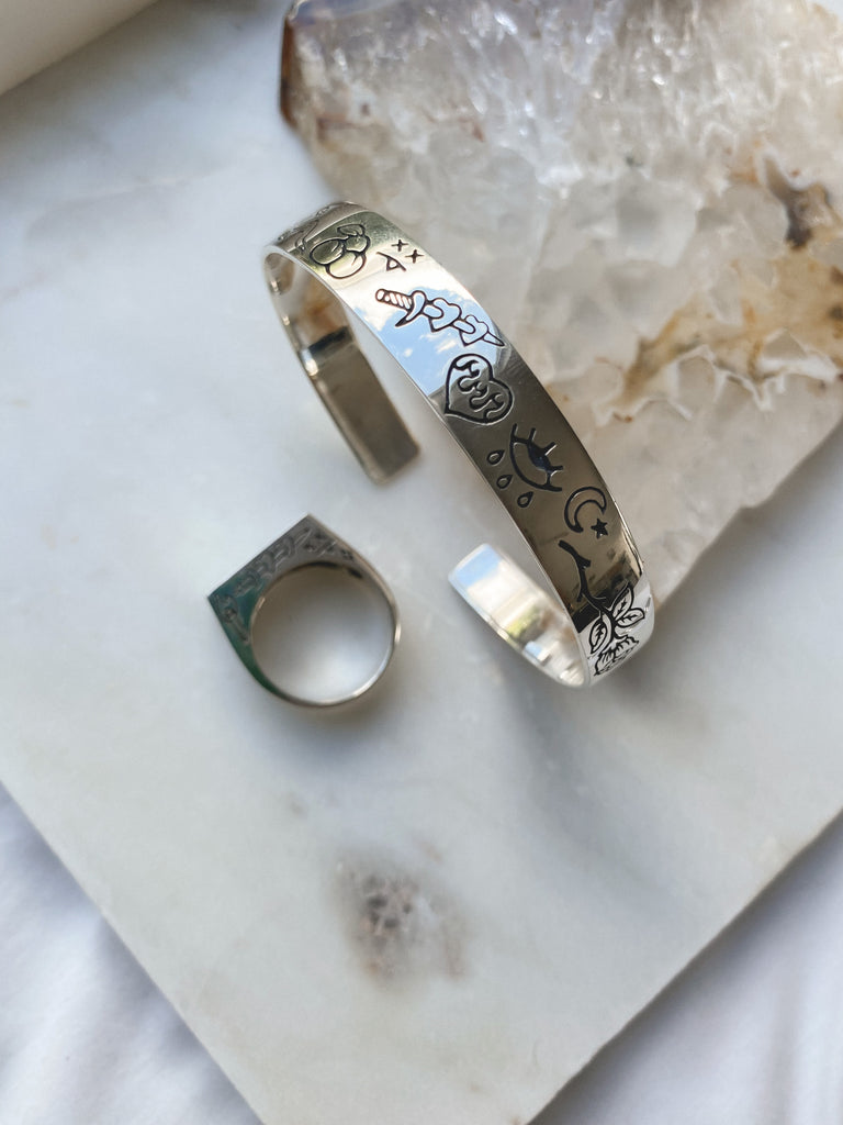 mermaid Charm bracelet- Silver