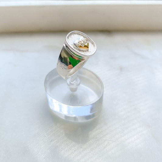 Heart on fire ring
