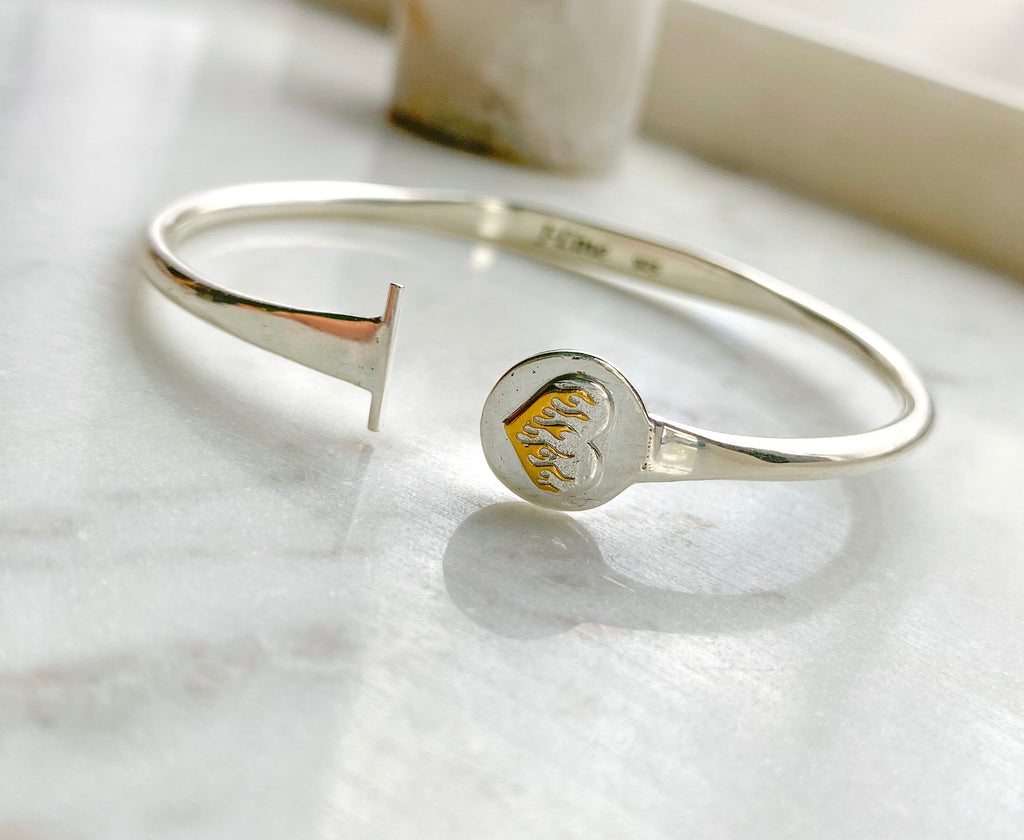 Ocean charm bracelet-silver