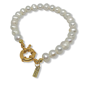 Empress Lulu Pearl Bracelet- Gold clasp