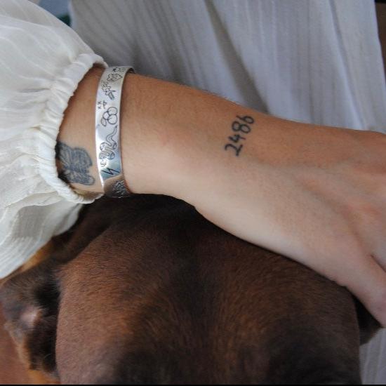 Tattoo love cuff