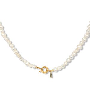 Pearl Necklace - Gold clasp