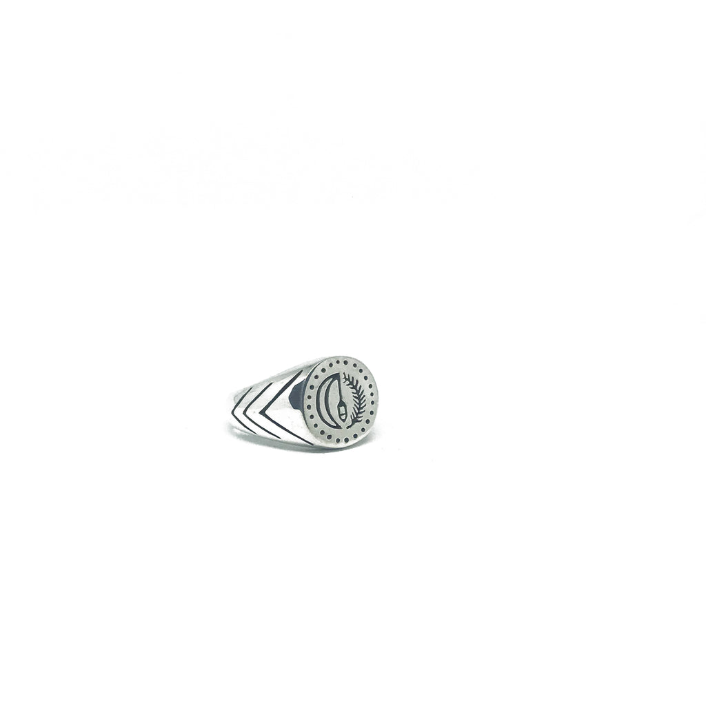 J-Line Signet Logo Ring